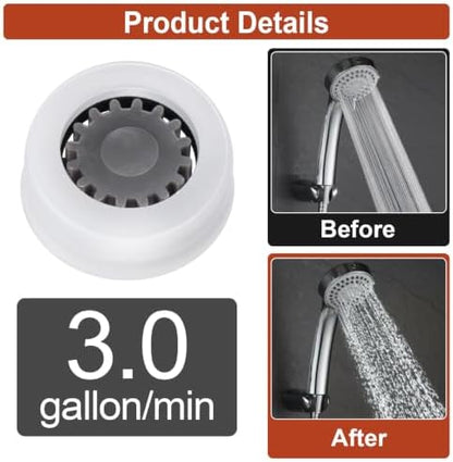 12Pcs Shower Flow Restrictor, Grey Water Flow Reducer Control Value