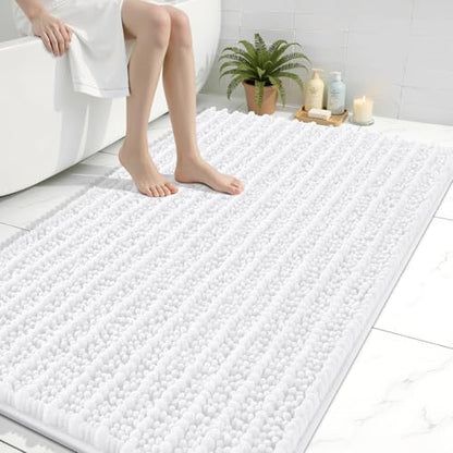 Arotive Bathroom Rugs Mat 44x32, Soft Absorbent Chenille Shaggy Bath Mat