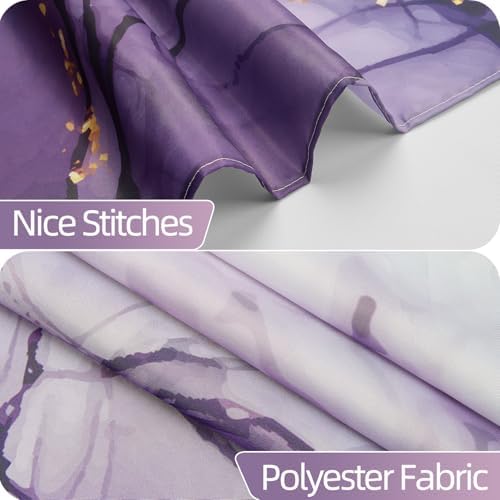 Purple Marble Waterproof Bathroom Shower Curtain 72x72 inches