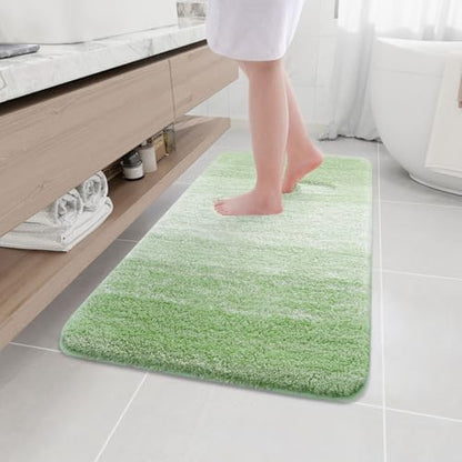 Arotive Microfiber Bathroom Rugs, Shaggy Soft Absorbent Bath Rug, 44x24