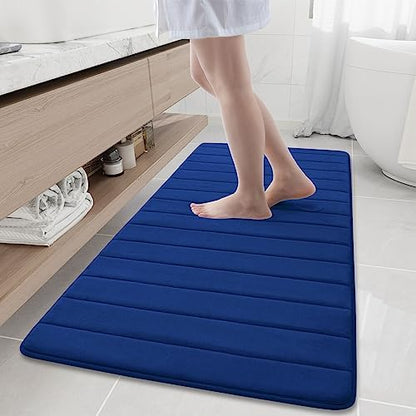 Buganda Memory Foam Bath Mat 60 x 24, Ultra Soft Absorbent Bathroom Rugs