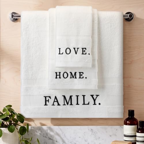 Hahafelt Decorative Bathroom Towel Set, White