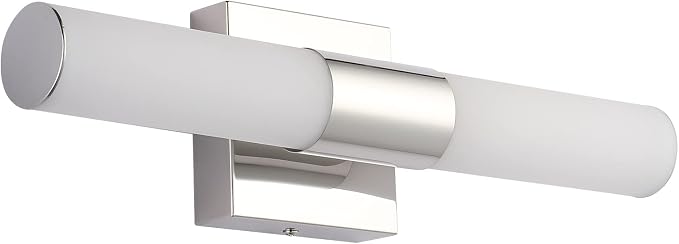 Bathroom Vanity Light Fixture, 16" Inches 8W 6000K Chrome LED Mirror Lights for Bathroom Wall Sconces Bar Lighting