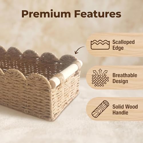 Toilet Paper Storage Basket, 2-Pack, Slim Design