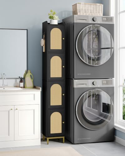 Hzuaneri 4-Tier Narrow Tall Storage Cabinet