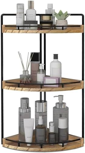 Dorhors Corner Bathroom Organizer Countertop,Vanity Counter Storage Shelf