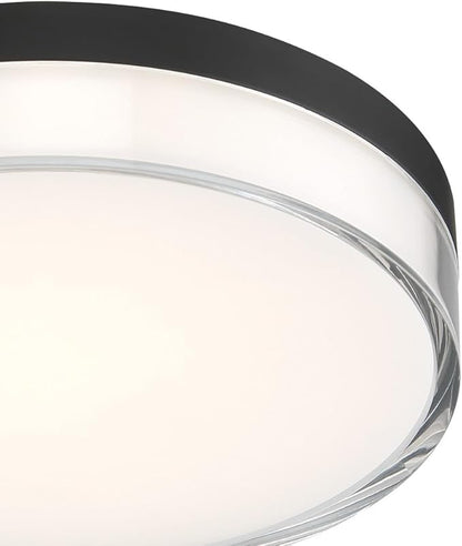Minka Lavery 749-2-66A-L Vantage LED Flush Mount, 1-Light, 16 Total Watts, 7-in H x 1.5-in W, Coal Black