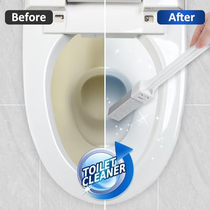 Navona 30 Pack Pumice Stone Toilet Bowl Cleaner with 2 Extra-Long Handles