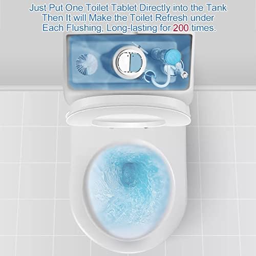 KIISIISO Toilet Bowl Cleaner Tablets, 12 PACK Commercial Household Bathroom Cleaners, Automatic Toilet Tank Cleaners Deodorizers