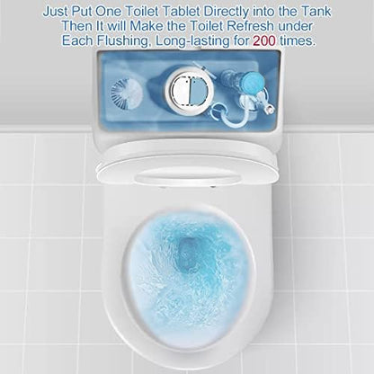 KIISIISO Toilet Bowl Cleaner Tablets, 12 PACK Commercial Household Bathroom Cleaners, Automatic Toilet Tank Cleaners Deodorizers
