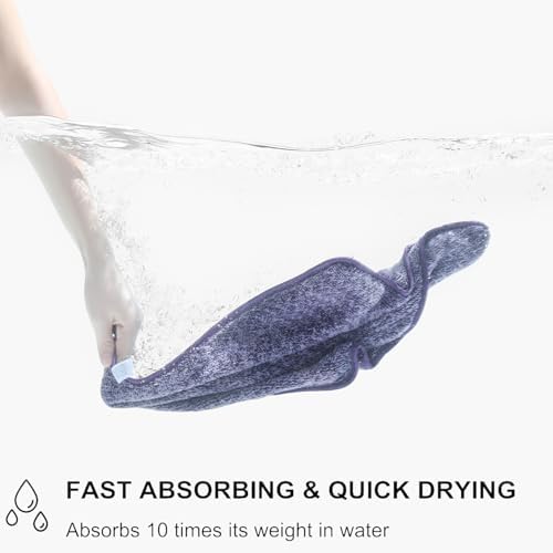 Ycosy Hand Towels Set 16x31 Inches,Soft Microfibers Bathroom Towel Set 2 Pack,Highly Absorbent Quick Dry Luxury Towel Hotel Spa Gym Hand Towel Collection for Bathroom,Dark Purple