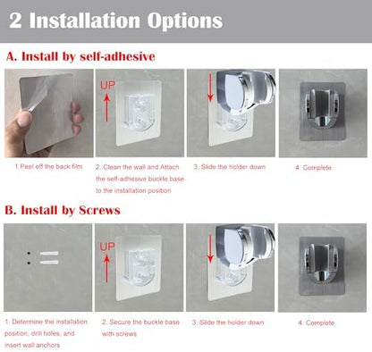 Shower Head Holder, Shower Bracket Hanger,Shower Wand Holder