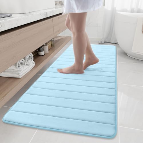 Buganda Memory Foam Bath Mat 70 x 24, Ultra Soft Absorbent Bathroom Rugs