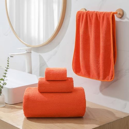 YTYC 39x78 Bath Sheets,Towels for Bathroom,Burnt Orange,2-Pieces