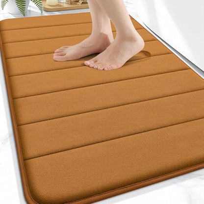 OLANLY Memory Foam Bath Mat 32x20, Super Soft and Absorbent Bathroom Rugs