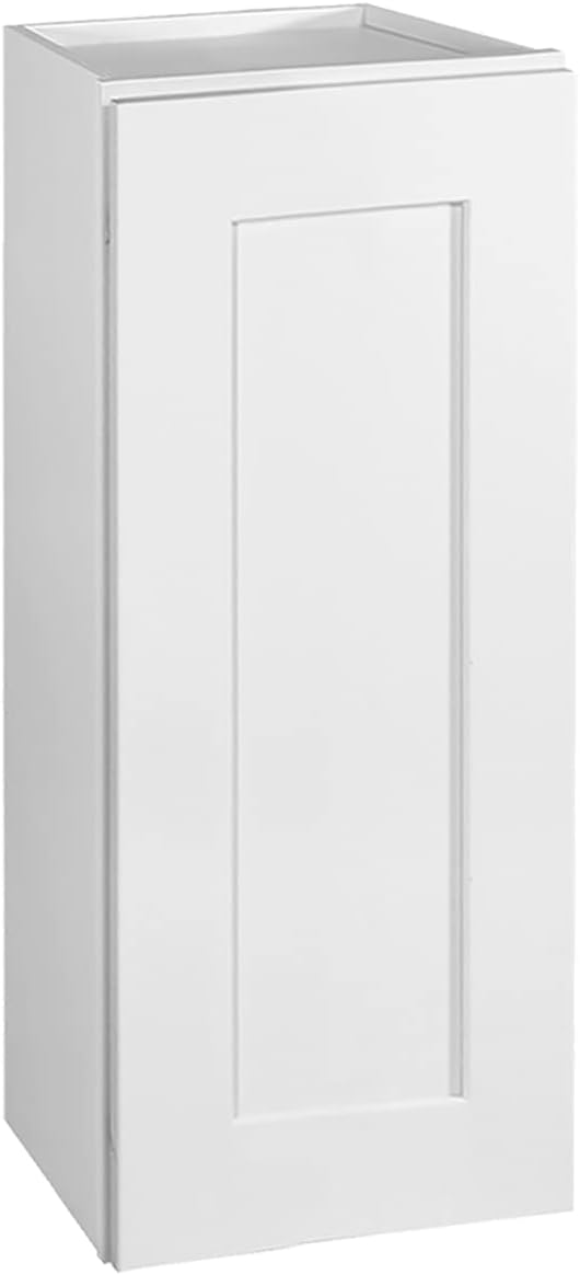 Design House Brookings Shaker Unassembled Wall Kitchen Cabinet W1230, 12 W x 12 D x 30 H, Painted White, Solid Wood, Design House, 561688