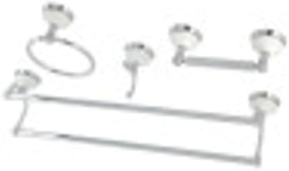 Kingston Brass BAK1113478C Victorian 4-Piece 24-Inch Dual Towel Bar Bathroom Accessory Set in Polished Chrome