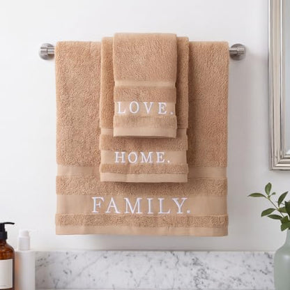 Hahafelt Decorative Bathroom Towel Set, Beige