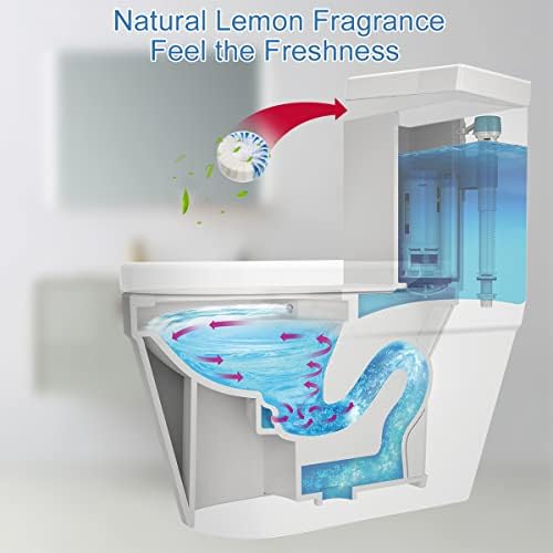 KIISIISO Toilet Bowl Cleaner Tablets, 12 PACK Commercial Household Bathroom Cleaners, Automatic Toilet Tank Cleaners Deodorizers