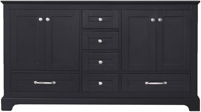 Dukes 60 in. W x 22 in. D Espresso Double Bath Vanity