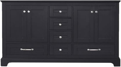 Dukes 60 in. W x 22 in. D Espresso Double Bath Vanity