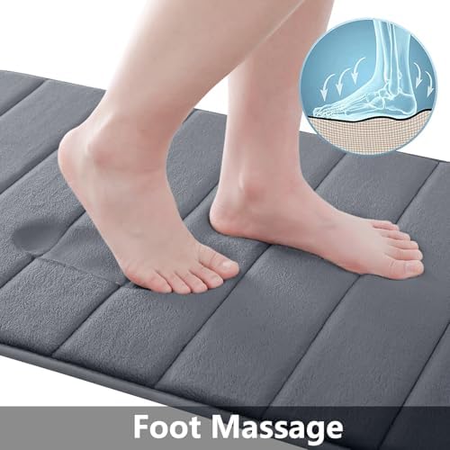 Buganda Memory Foam Bath Mat 35.4 x 24, Ultra Soft Absorbent Bathroom Rugs