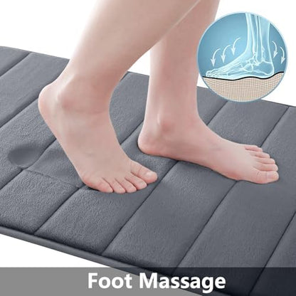 Buganda Memory Foam Bath Mat 35.4 x 24, Ultra Soft Absorbent Bathroom Rugs