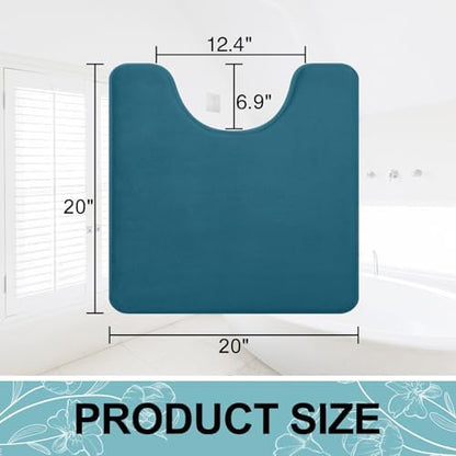 Smiry Memory Foam Toilet Rugs 20x20, Extra Soft Absorbent Bathroom Rugs