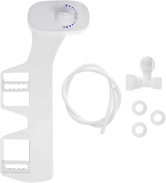 Non-Electric Bidet Toilet Seat Attachment for Superior Personal Hygiene | Easy DIY Install, Adjustable Water Pressure, Saves TP | Fits Standard 15/16" Toilets