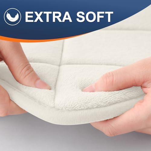 OLANLY Memory Foam Bath Mat 30x20, Ultra Soft and Absorbent Bathroom Rugs