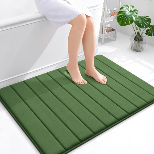 OLANLY Memory Foam Large Bath Mat 40x32, Super Soft Absorbent Bathroom Rugs