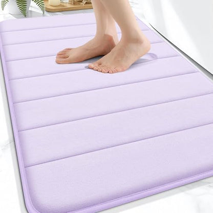 OLANLY Memory Foam Bath Mat 34x21, Super Soft and Absorbent Bathroom Rugs