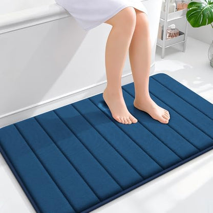 OLANLY Memory Foam Large Bath Mat 40x24, Super Soft Absorbent Bathroom Rugs