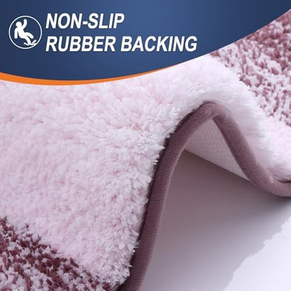 OLANLY Bathroom Runner Rug 40x24, Extra Soft Absorbent Microfiber Bath Rugs