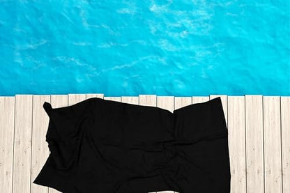 Bath Towels Pack of 6 – 24" x 50" – 100% Cotton Terry, Soft, Quick-Dry & Highly Absorbent – Black Towels for Bathroom, Spa, Gym, Hotel, Pool & Everyday Use
