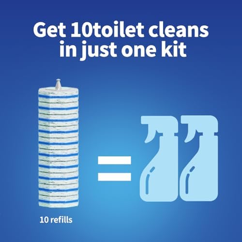 60pc Refills Disposable Toilet mats Brush Cleaning System, Toilet Cleaning Brush, 60 Replacement Brush Heads, No Handle or Base，Toliet Refills,Toilet Bowl Clean Refill Pads,Toilet Scrubber Refill