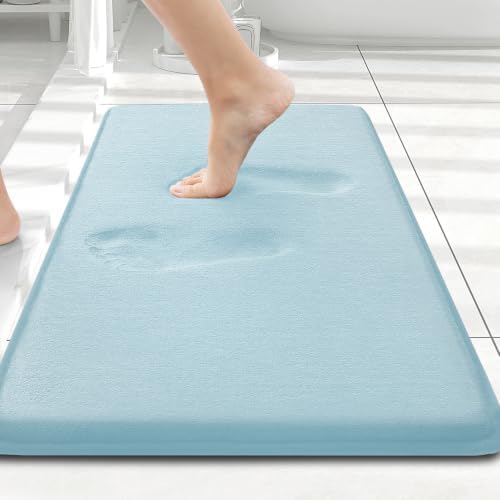 Smiry Memory Foam Bath Mat 24x16, Extra Soft and Absorbent Bathroom Rugs
