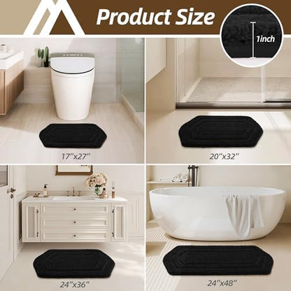 COSY HOMEER Non-Slip Bath Mat Extra Thick Absorbent Plush Washable
