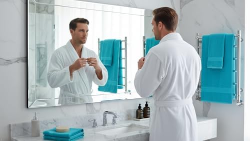 6 Piece Bath Towel Set, 2 Bath, 2 Hand, 2 Washcloths, Turquoise