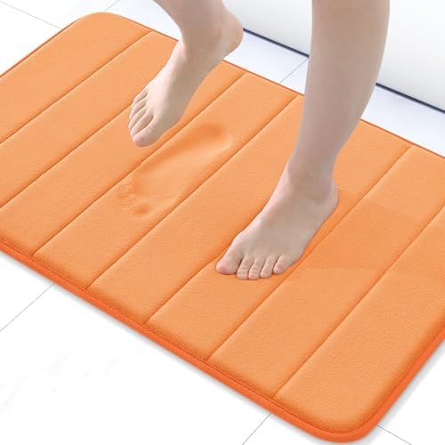 Buganda Memory Foam Bath Mat 24 x 16, Ultra Soft Absorbent Bathroom Rugs