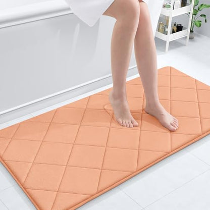 OLANLY Memory Foam Bath Mat 44x24, Ultra Soft and Absorbent Bathroom Rugs