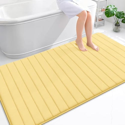 OLANLY Memory Foam Large Bath Mat 70x46, Super Soft Absorbent Bathroom Rugs