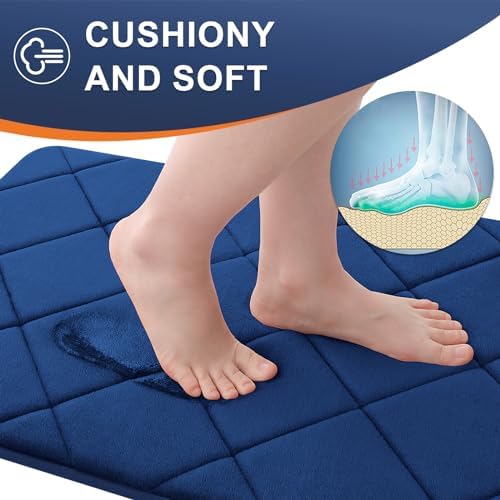 OLANLY Memory Foam Bath Mat 36x24, Ultra Soft and Absorbent Bathroom Rugs