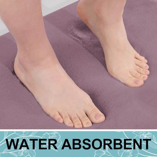 Smiry Memory Foam Bath Mat 30x20, Extra Soft and Absorbent Bathroom Rugs