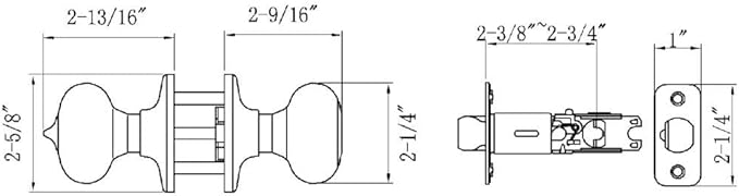 Design House 753467 Cambridge 2-Way Latch Entry Door Knob, Oil Rubbed Bronze