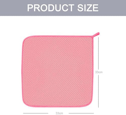 MaopaoBeauty 6 Pack Washcloth Towels Set, Waffle Hand Towels Set, Microfiber Super Soft Highly Absorbent, Sturdy Quick Drying Towels for Bathroom, Gym, Sports, Yoga, Hot Pink