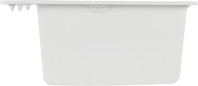 Signature Hardware 447672 Totten 33" Drop In or Undermount 50/50 Double Basin Granite Composite Kitchen Sink | Drop In / Undermount, Granite Composite, Black - White