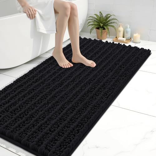 Arotive Bathroom Rugs Mat 44x24, Soft Absorbent Chenille Shaggy Bath Mat