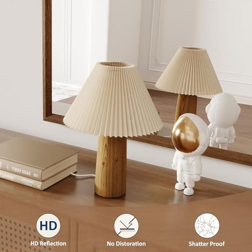 WEER Walnut Bathroom Vanity Mirror 40X36 Inch