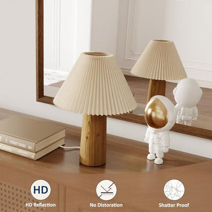 WEER Walnut Bathroom Vanity Mirror 40X36 Inch